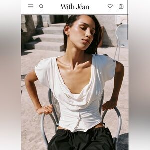 With Jean Siena top size small